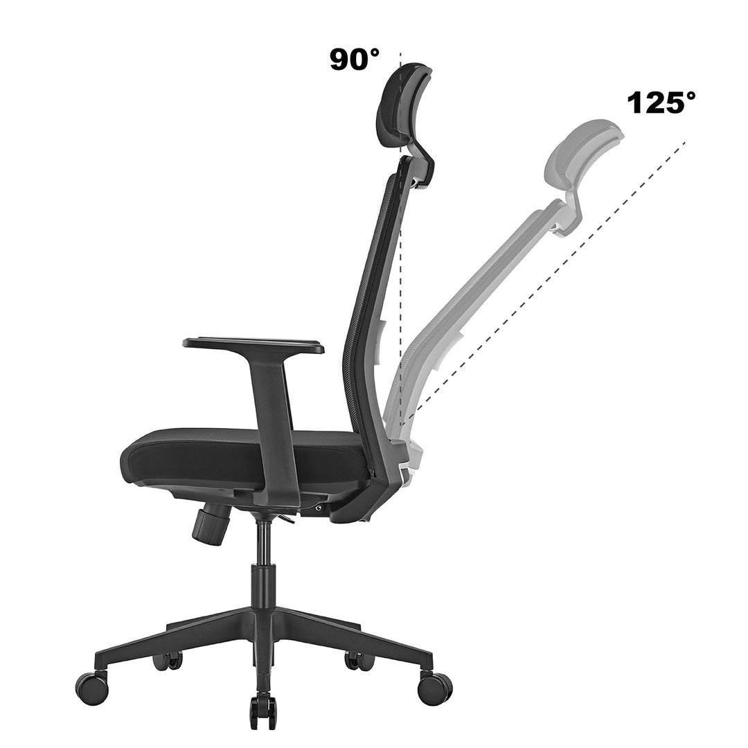 Premium ergonomisk kontorsstol med hög rygg Ergo Office, max 150 kg, ER-425