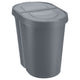 Plast Team papperskorg, gångjärnslock, dubbel, grå, 2 x 25 l, Seattle Swing