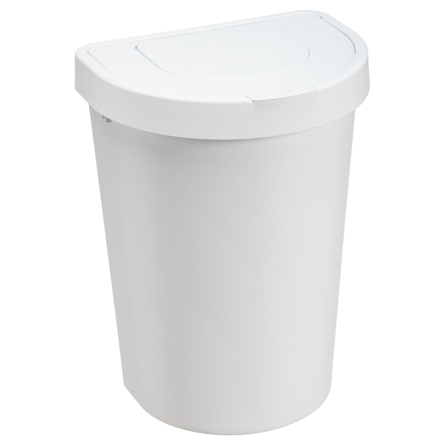 Plast Team papperskorg, gångjärnslock, vit, 25 l, Seattle Swing