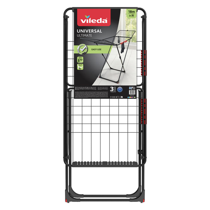 Vileda tvättork, torkyta 18m, svart, Universal Ultimate