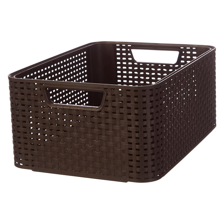 Curver-korg, multifunktionell, 18 liter, mörkbrun, Style M