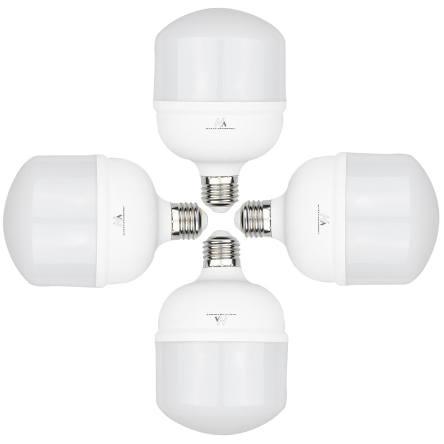 4x Maclean LED-lampa, E27, 48W, 220-240V AC, kallvit, 6500K, 5040lm, MCE304 CW