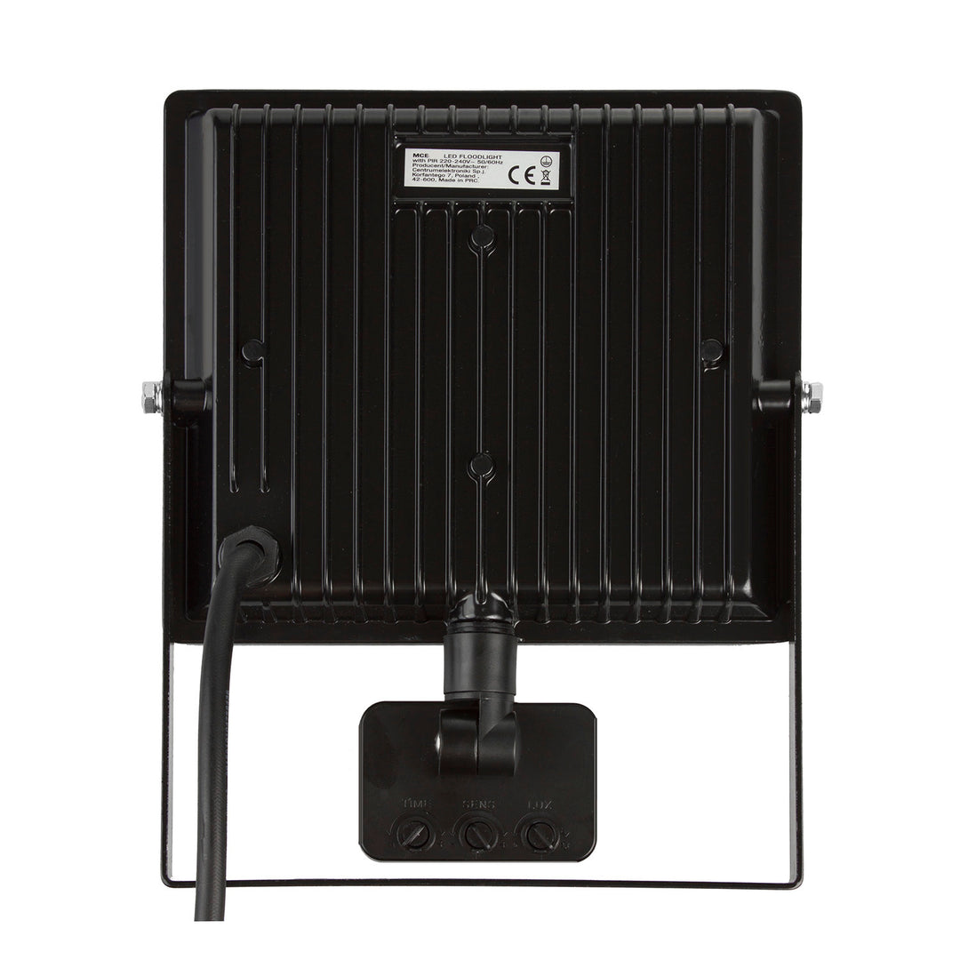 2x LED-strålkastare med Maclean rörelsedetektor, slim 30W, 2400lm, neutral vit (4000K), IP44, MCE630 NW PIR