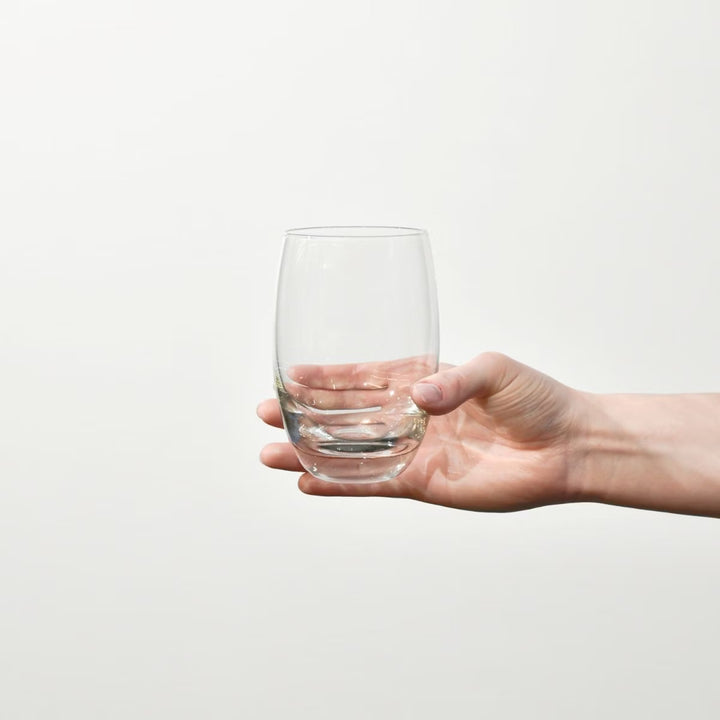 Lyft dryckesservicen med Krosnos 6-pack fatformade dryckesglas, 360 ml var, för en elitupplevelse.