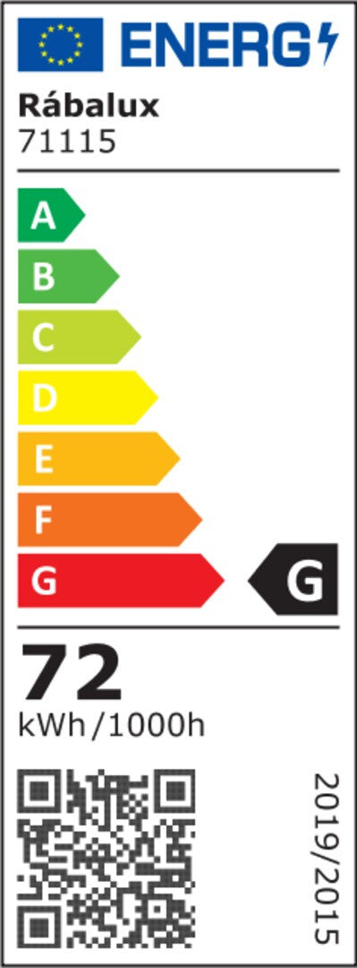 Rabalux Bitsi taklampa kombinerar varm och kall färgbelysning med en inbyggd 72W LED-ljuskälla. Dess färgtemperatur är justerbar mellan 3000K och 6000K, och ljusstyrkan kan kontrolleras med fjärrkontroll. Måtten är 430x420 mm och den är endast 45 mm