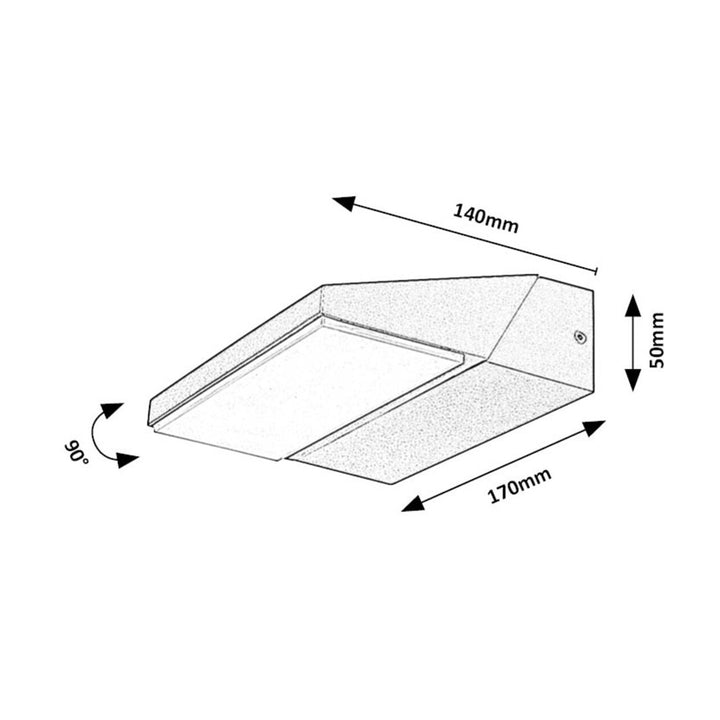 Rabalux lampa, utomhus, väggmonterad, LED, 13W, IP65, Senica