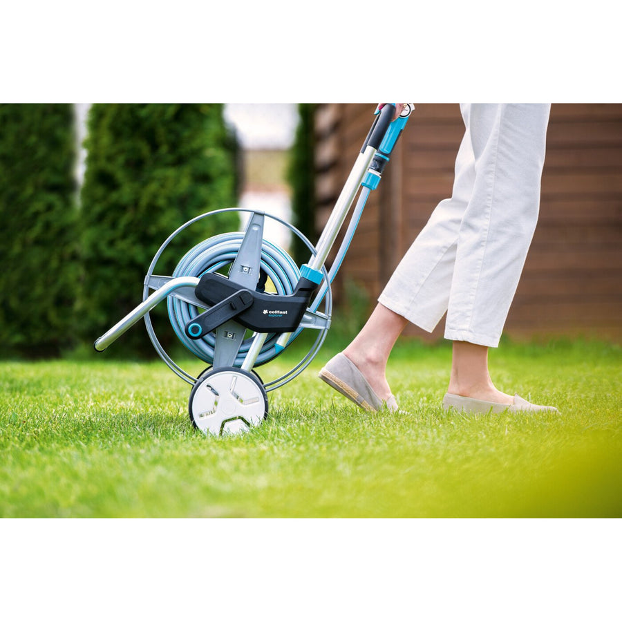 Cellfast trädgårdsset, vagn, 20 m 3/4 slang, sprinkler, kopplingar, EXPLORER
