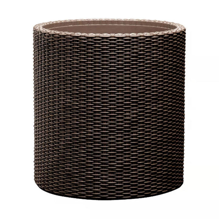 Keter blomkruka, rund, diameter 36 cm, brons, Cylinder Planter M