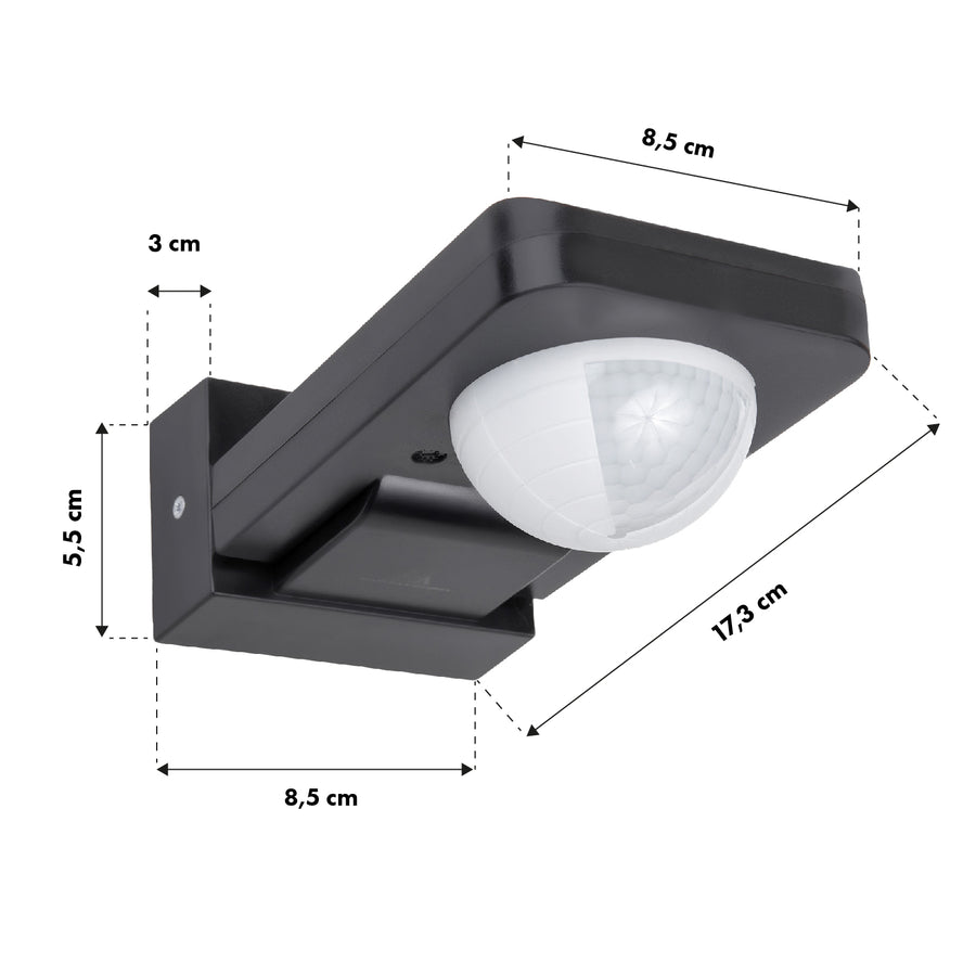 Maclean infraröd PIR-rörelsedetektor IP65 2000W MCE243 GR