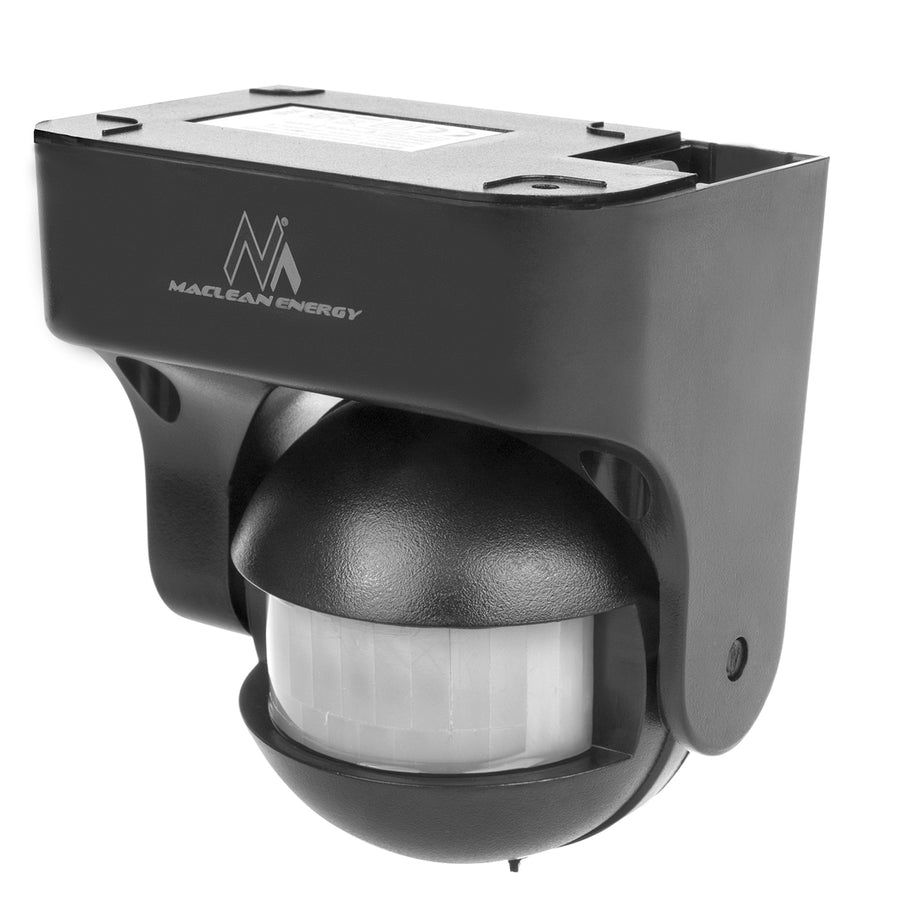 Maclean infraröd PIR-rörelsedetektor IP44 grå räckvidd 12m max belastning 800/1200W MCE358 GR