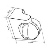 Maclean infraröd PIR-rörelsedetektor IP44 grå räckvidd 12m max belastning 800/1200W MCE358 GR