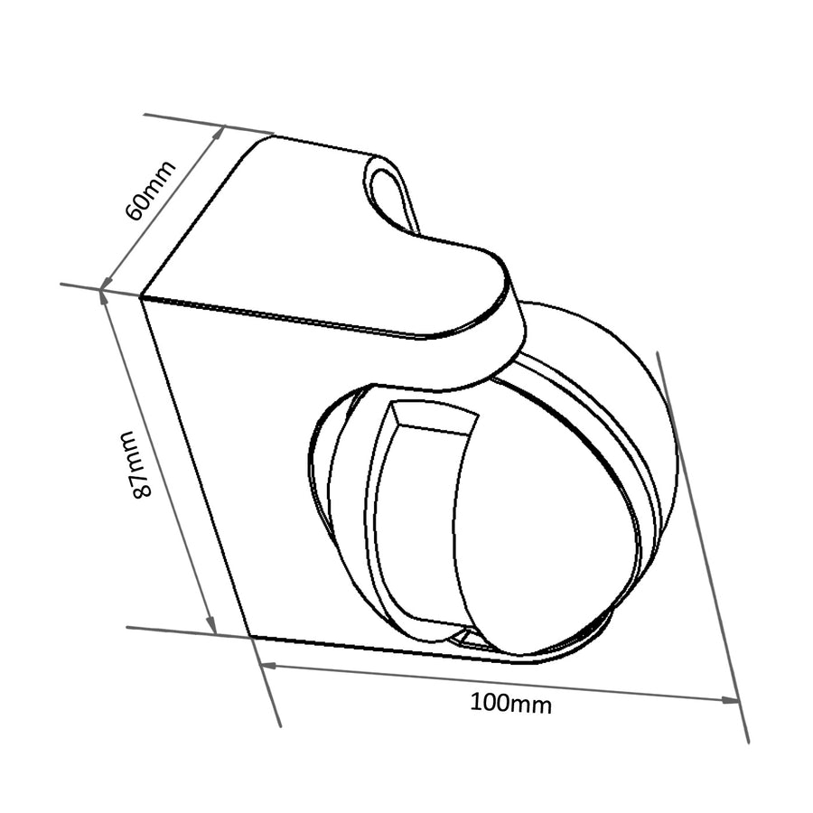 Maclean infraröd PIR-rörelsedetektor IP44 grå räckvidd 12m max belastning 800/1200W MCE358 GR