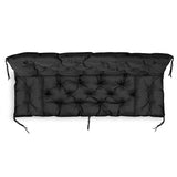 Trädgårdsset svart 100x60x50cm + 2 kuddar 42 x 42 cm