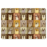 Bertoni skrivbordsunderlägg, av filt, 50x70 cm, Pexeso Beige