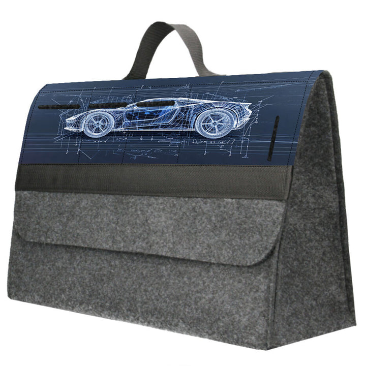 Arco Design väska, bagagerumsorganisatör, 46x20cm, B-LUX Automotive