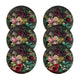 Bertoni bordsunderläggsset, 6 delar, rund, 33 cm, Bouquet