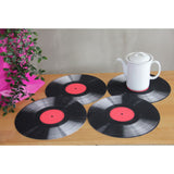 Bertoni bordsunderläggsset, 4 delar, rund, 33 cm, Vinyl