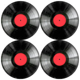 Bertoni bordsunderläggsset, 4 delar, rund, 33 cm, Vinyl