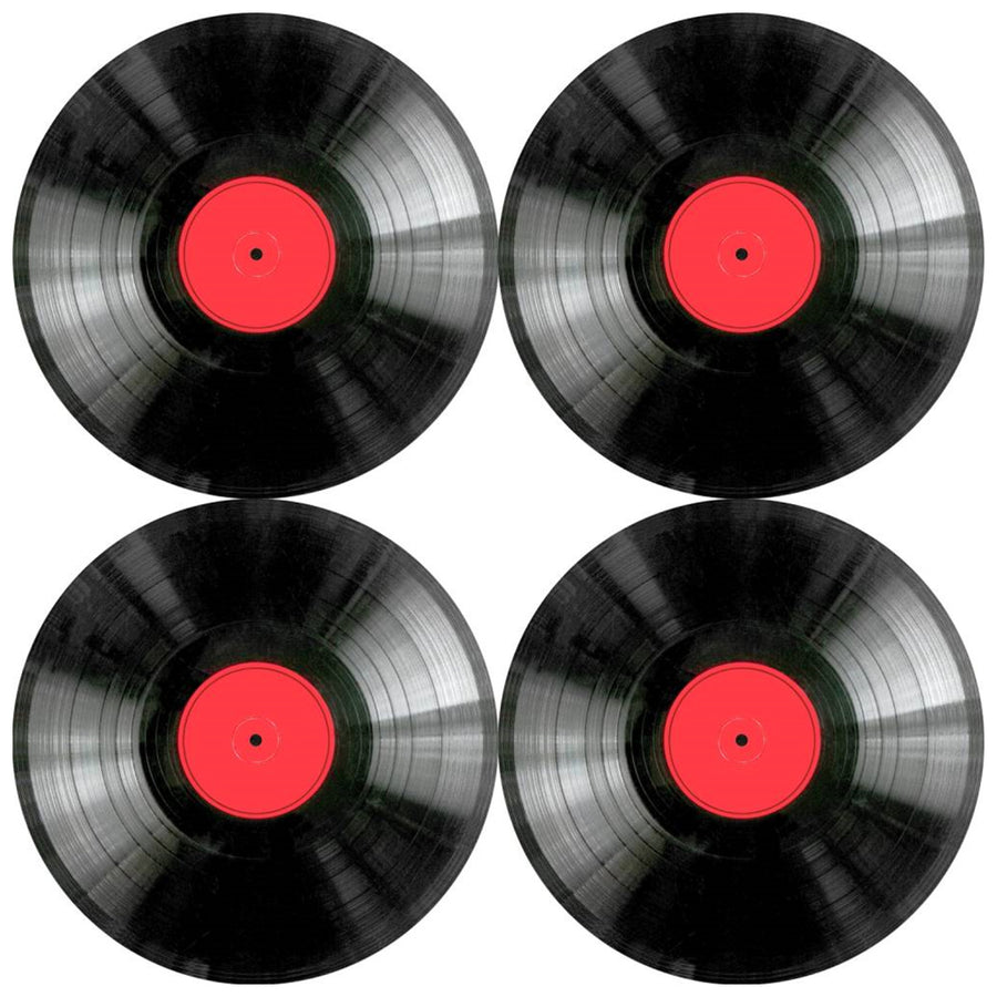 Bertoni bordsunderläggsset, 4 delar, rund, 33 cm, Vinyl