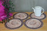 Bertoni bordsunderläggsset, 4 delar, rund, 33 cm, Robina