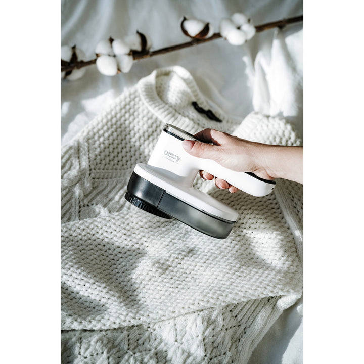 Camry Tissue Shaver, LCD-display, uppladdningsbart Li-Ion-batteri, vit och svart, CR 9620