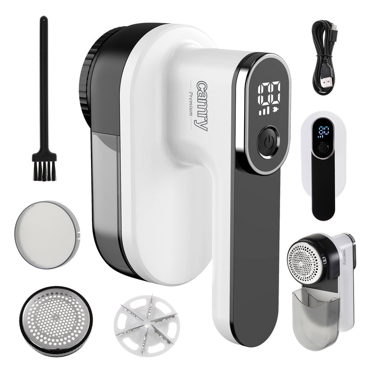 Camry Tissue Shaver, LCD-display, uppladdningsbart Li-Ion-batteri, vit och svart, CR 9620