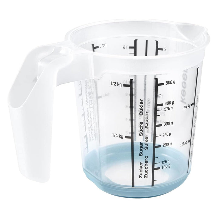 Keeeper mätkanna, halkfri, med handtag, 0,5l, nordic blue, Masimmo