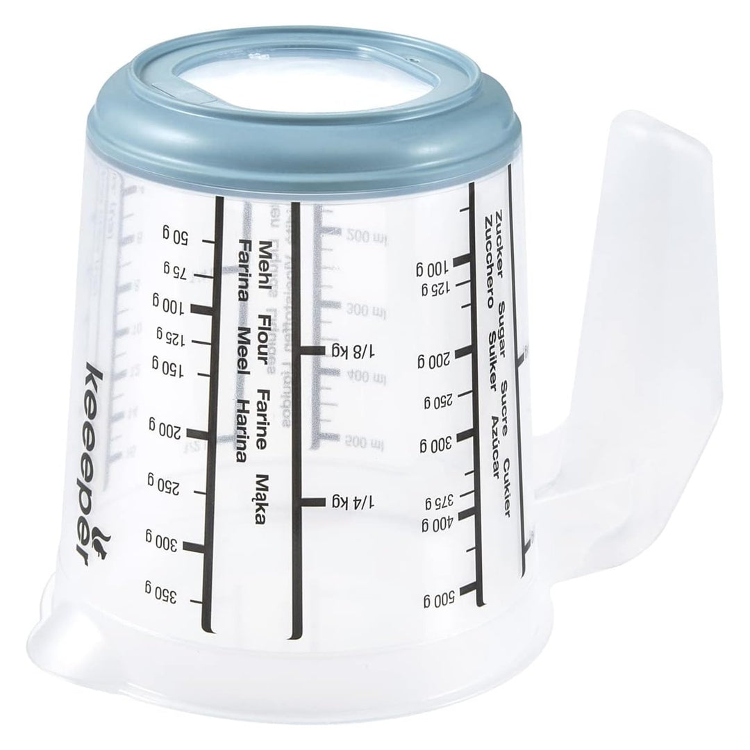 Keeeper mätkanna, halkfri, med handtag, 0,5l, nordic blue, Masimmo