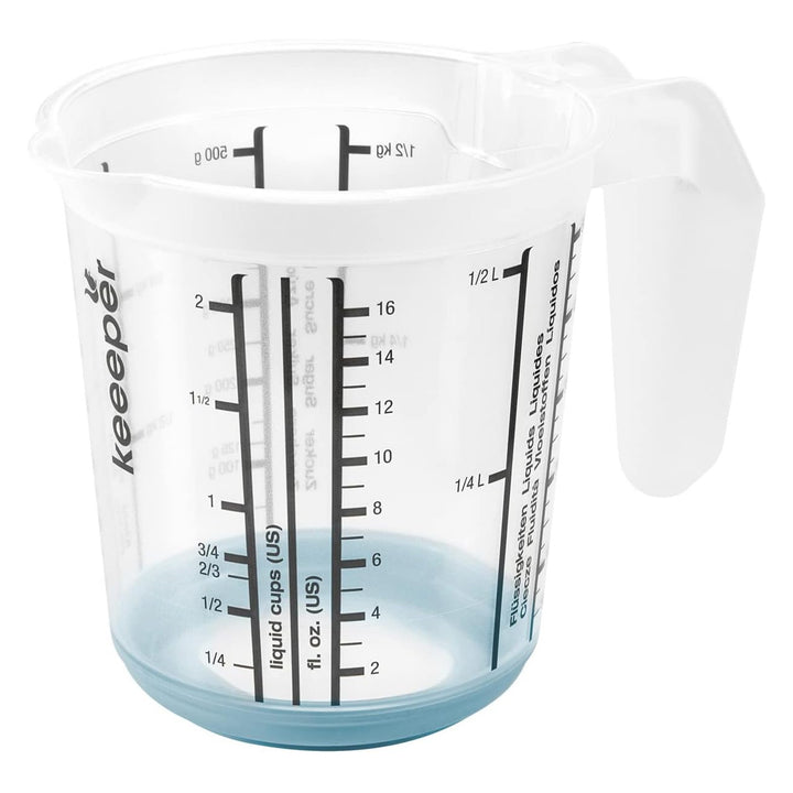 Keeeper mätkanna, halkfri, med handtag, 0,5l, nordic blue, Masimmo