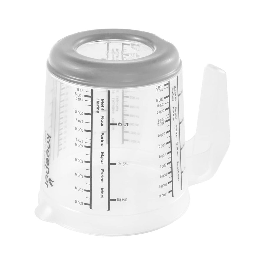Köksset kanna med lock, lock och citruspress, Matteo Keeeper, 1 l, 14x15 cm, nordic grey