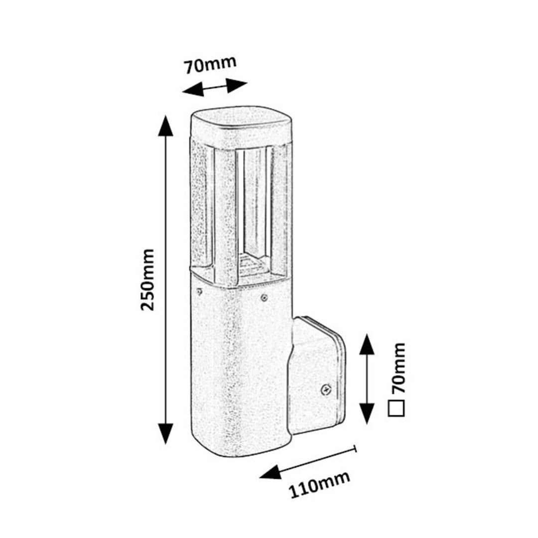 Rabalux lampa, vägglampa, utomhus, LED 7W, IP54, Kalisz