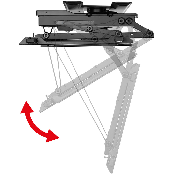 Maclean elektriskt takfäste för TV, TUYA-stöd, max VESA 600x400, 90st svängbart, 32"-75", 35kg, MC-490