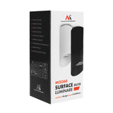 Maclean utanpåliggande armatur/rör, spot, rund, aluminium, GU10, 55x130mm, svart, MCE360 B