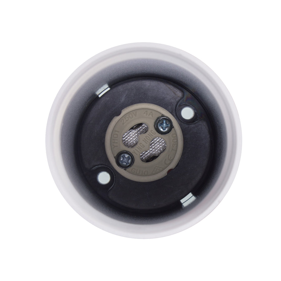 Maclean utanpåliggande armatur/rör, spot, rund, aluminium, GU10, 55x105mm, vit, MCE361 W
