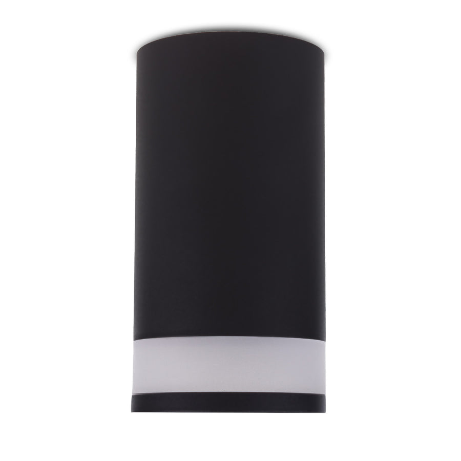 Maclean utanpåliggande armatur/rör, spot, rund, aluminium, GU10, 55x105mm, svart, MCE361 B