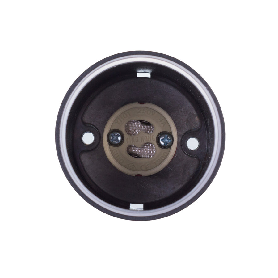 Maclean utanpåliggande armatur/rör, spot, rund, aluminium, GU10, 55x105mm, svart, MCE361 B