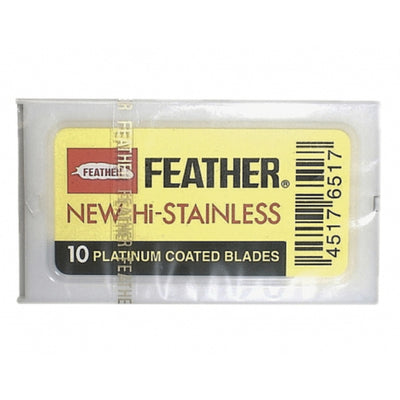 Fjäderrakblad, rostfritt stål, 10 stycken, gul, 81-s