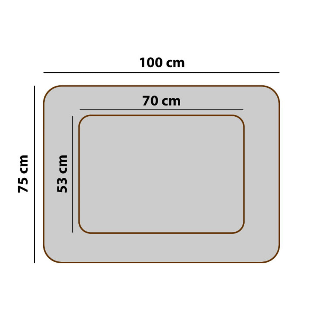 Mestizo-lager, ortopedisk, 100x75cm, beige, Mallorca SMO-BEI-B-3