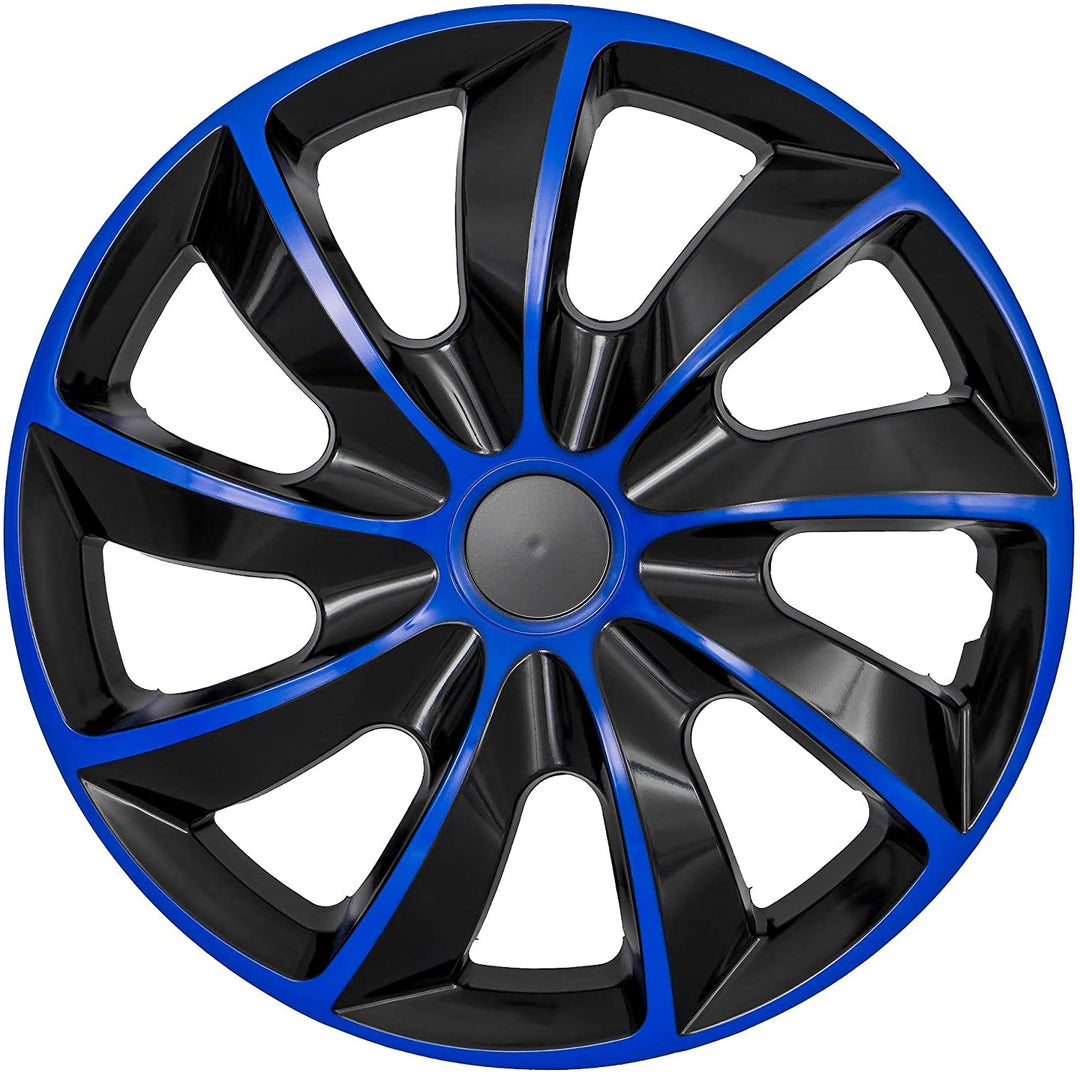 Universal navkapsel 15" NRM Quad Bicolor svart/blå 1 del
