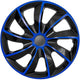 Universal navkapsel 15" NRM Quad Bicolor svart/blå 1 del