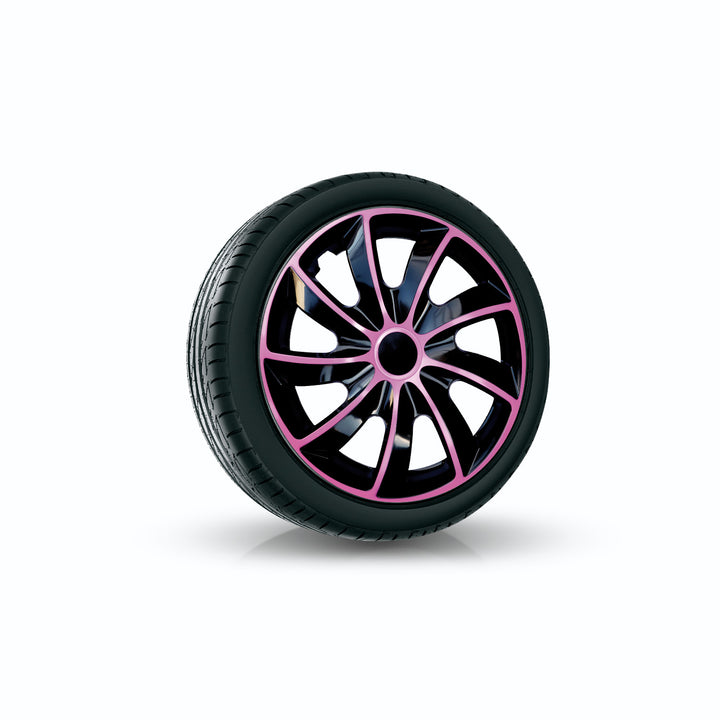 Universal navkapsel 14" NRM Quad Bicolor svart/rosa 1 del