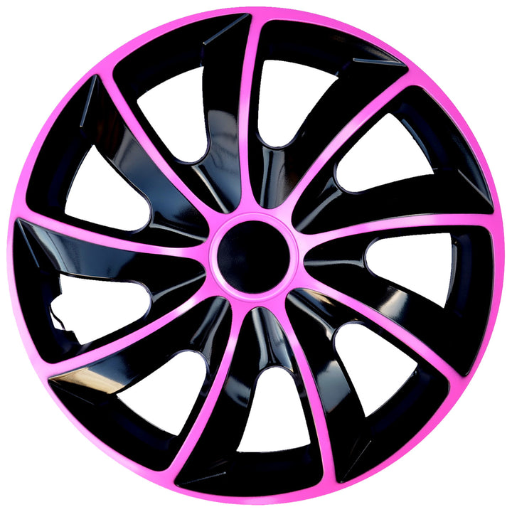 Universal navkapsel 14" NRM Quad Bicolor svart/rosa 1 del