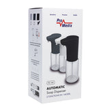 Promedix automatisk dispenser, dispenserbehållare för flytande tvål, desinfektionsvätskor, 300ml, 4xAA, svart, PR-540 B