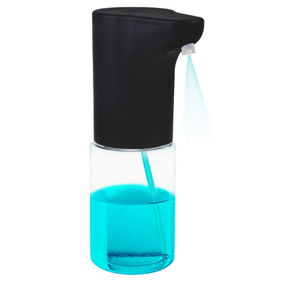 Promedix automatisk dispenser, dispenserbehållare för flytande tvål, desinfektionsvätskor, 300ml, 4xAA, svart, PR-540 B