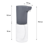 Promedix automatisk dispenser, dispenserbehållare för flytande tvål, desinfektionsvätskor, 300ml, 4xAA, grå, PR-540 GR