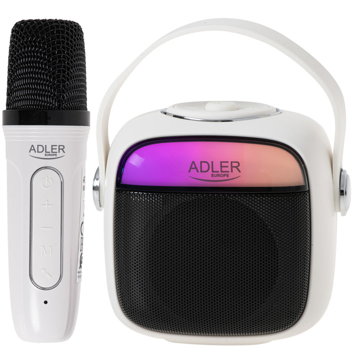 Trådlös högtalare Adler, med mikrofon, för karaoke, Bluetooth, AD 1199 W