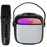 Trådlös högtalare Adler, med mikrofon, för karaoke, Bluetooth, AD 1199 B