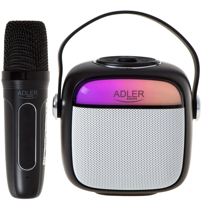 Trådlös högtalare Adler, med mikrofon, för karaoke, Bluetooth, AD 1199 B
