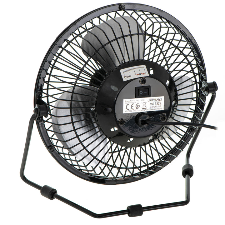 Mesko skrivbordsfläkt, diameter 15 cm, USB-drift, vertikal svängning, MS 7322