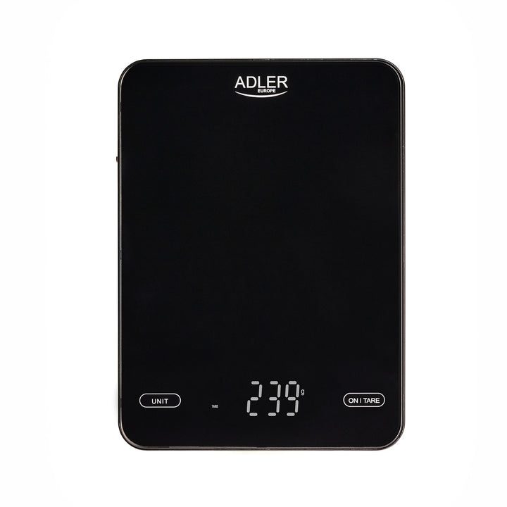 Köksvåg, Adler, svart 10 kg, laddas via USB, AD 3177